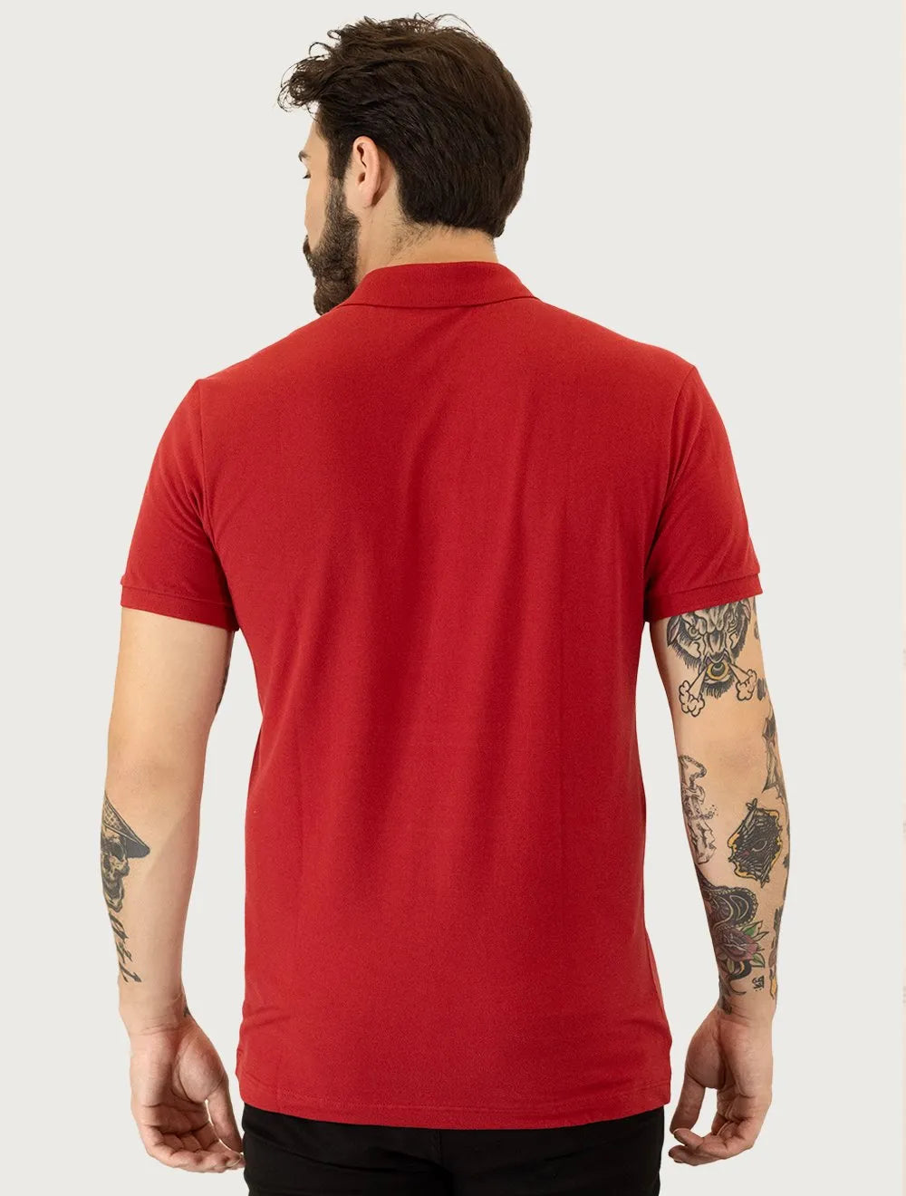 Polo Aramis Masculina Piquet Basic Mono Vermelha
