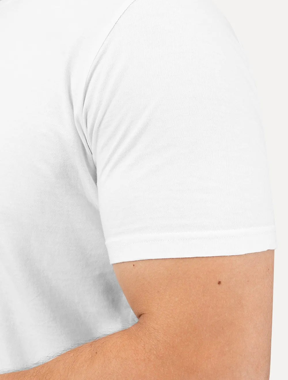 Camiseta King & Joe Masculina Pima Touch New Arrivals Logo Peito Branca