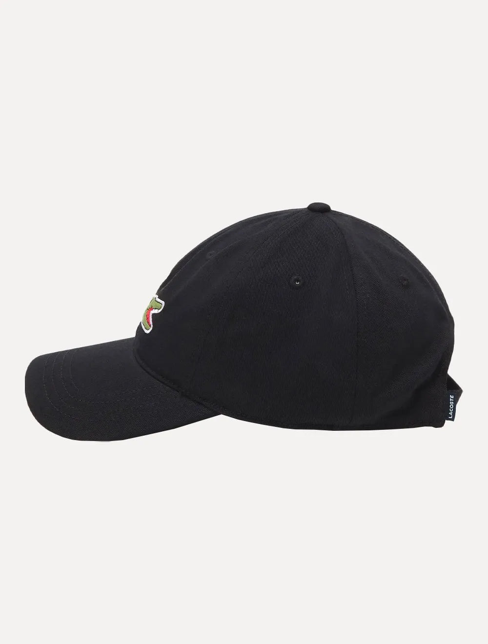 Boné Lacoste Casual Sarja Big Croco Preto