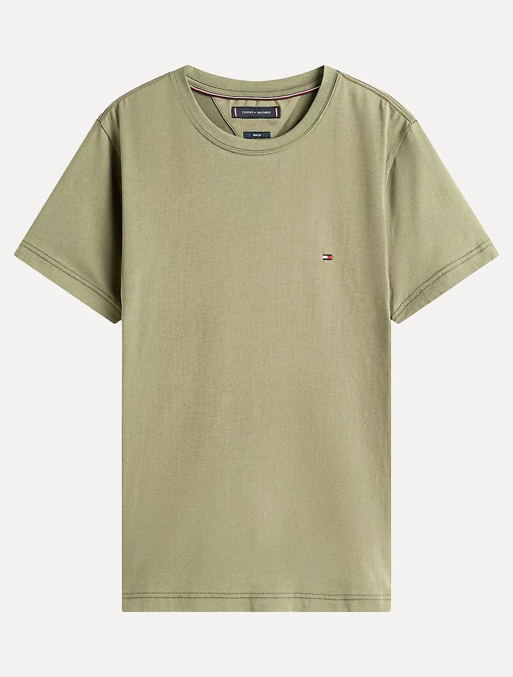 Camiseta Tommy Hilfiger Masculina Essential Cotton Verde Sálvia