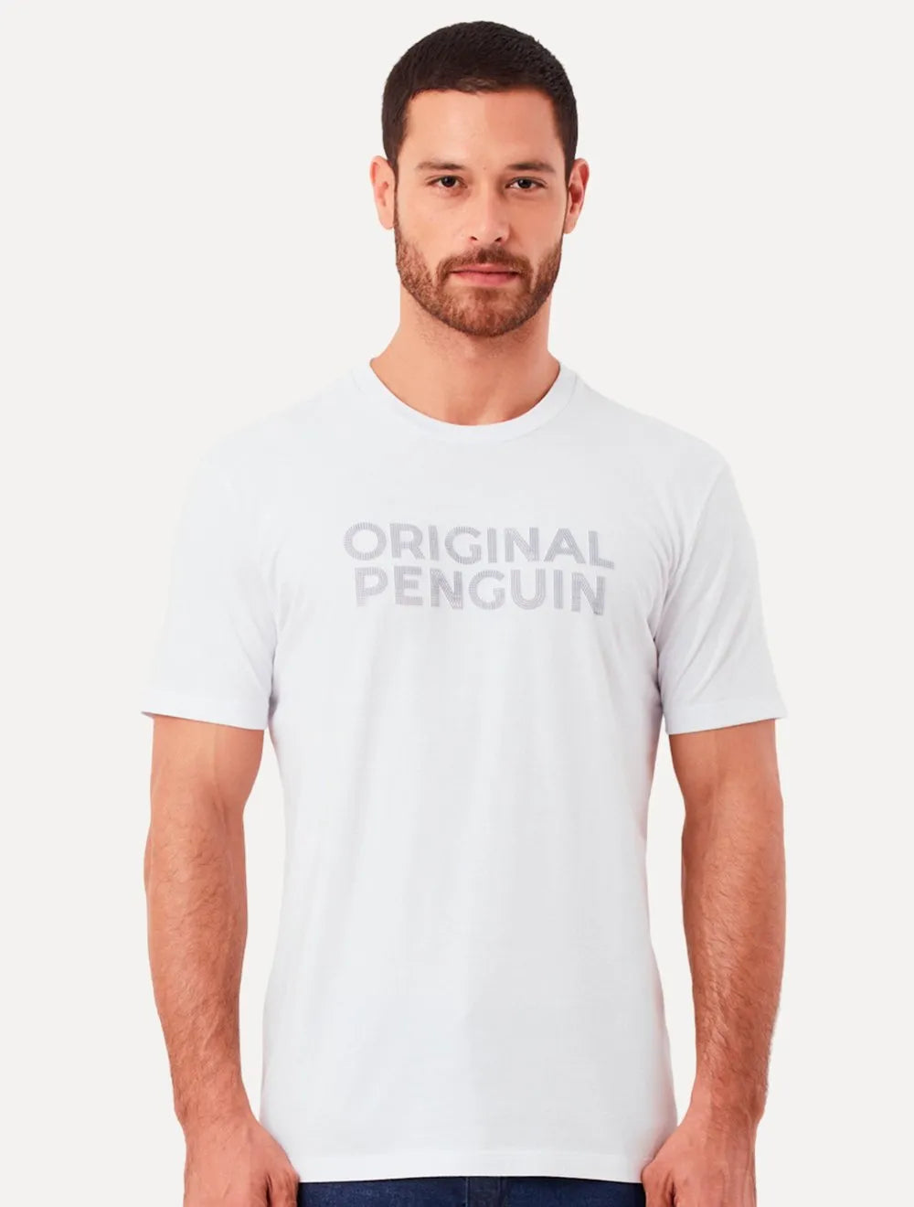 Camiseta Original Penguin Masculina Regular Logo Points Branca