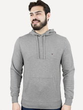 Moletom Tommy Hilfiger Masculino Essential Terry Hoody Cinza Médio