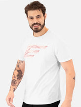 Camiseta Ellus Masculina Cotton Fine Maxi Easa Pink Classic Branca