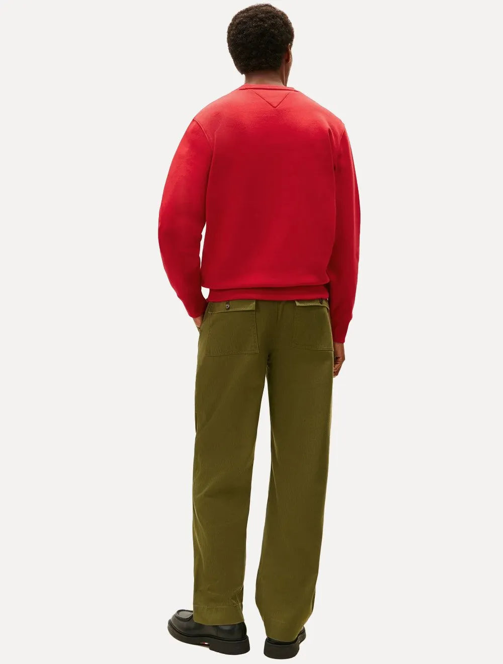 Moletom Tommy Hilfiger Masculino Treble Logos Vermelho