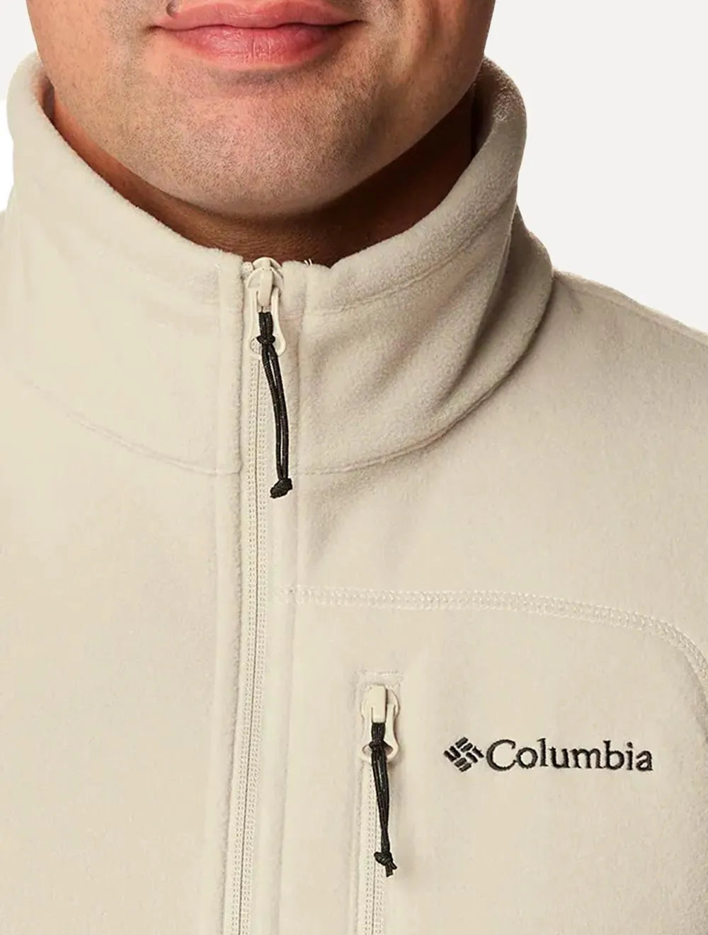 Colete Columbia Masculino Fleece Fast Trek Off-White