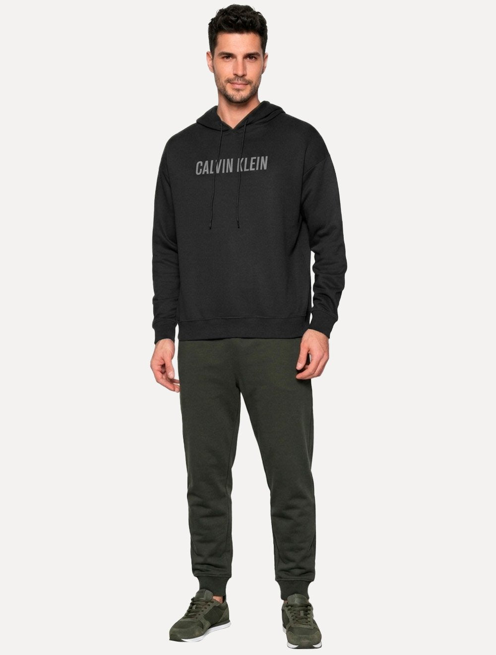 Moletom Calvin Klein Underwear Masculino Hood Intense Rubber Power Preto
