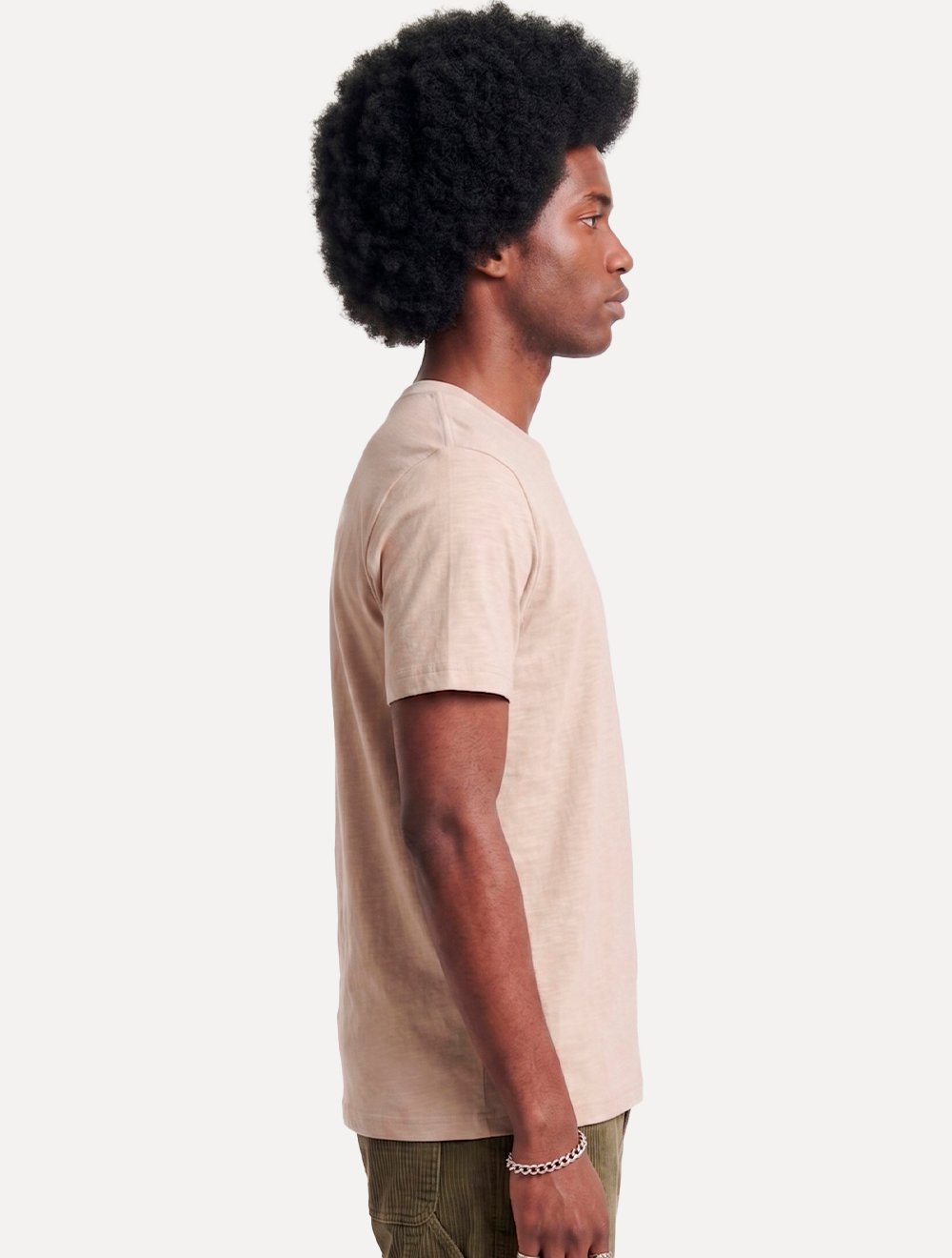Camiseta Aramis Masculina Basic Lisa Mono Liquid Cotton Areia