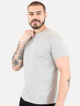 Camiseta Calvin Klein Masculina Malhão Com Punhos Cinza Mescla