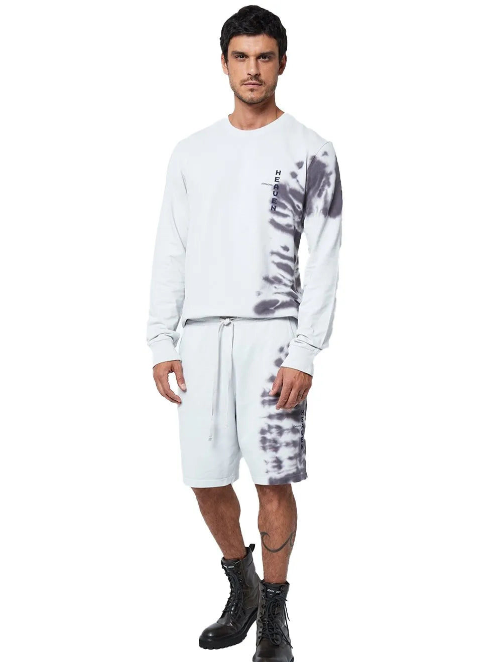 Bermuda John John Masculina Moletom Heaven Snake Cinza
