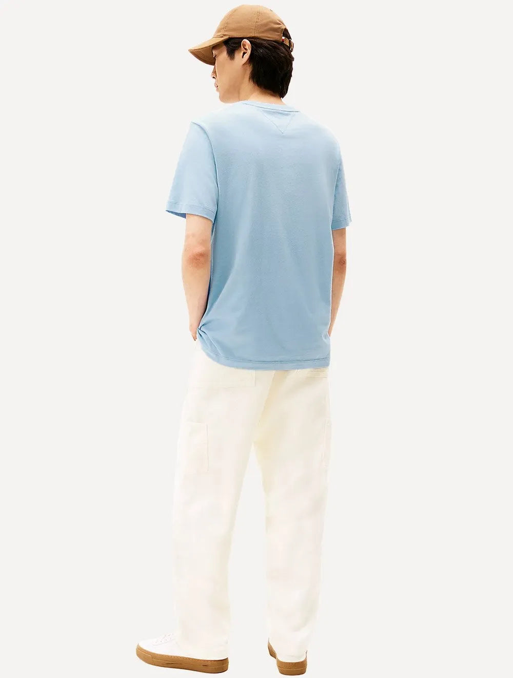 Camiseta Tommy Hilfiger Masculina Essential Cotton Azul Céu