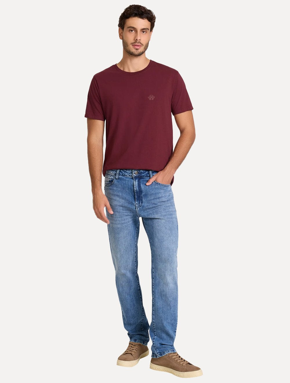 Calça John John Jeans Masculina Slim Lisboa Azul Claro