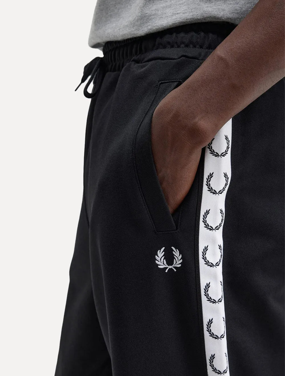 Calça Fred Perry Masculina Training Taped Track Preta