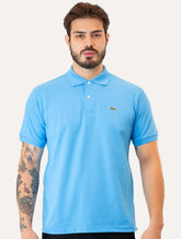 Polo Lacoste Masculina L.12.12 Azul Celeste