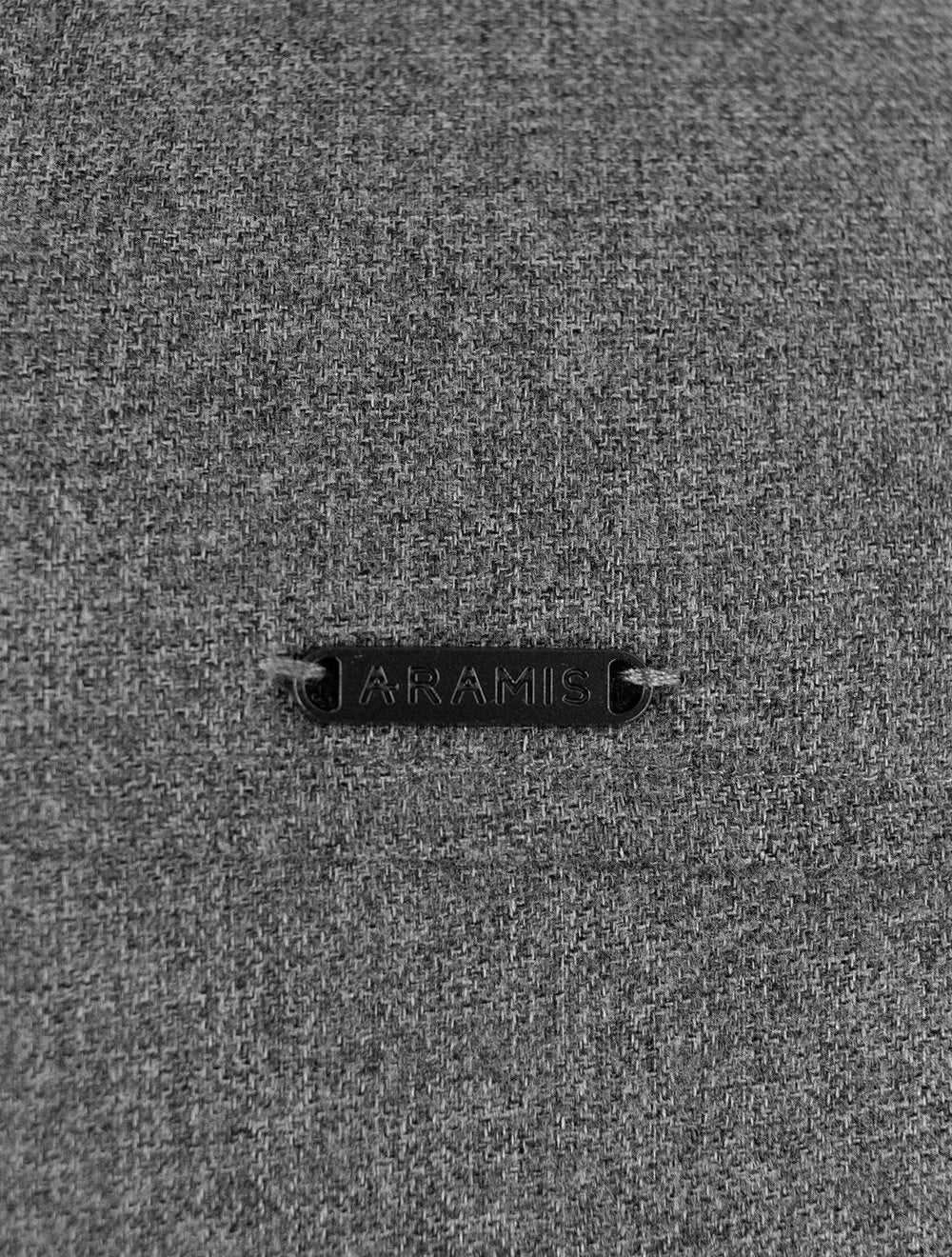 Jaqueta Aramis Masculina Bomber Dupla Preta/Grafite Mescla