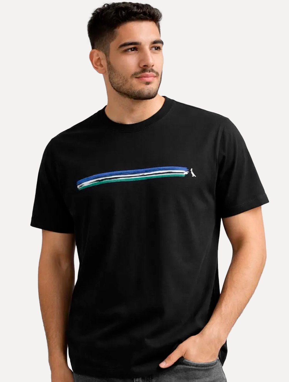 Camiseta Reserva Masculina Regular Thin Brushed Preta
