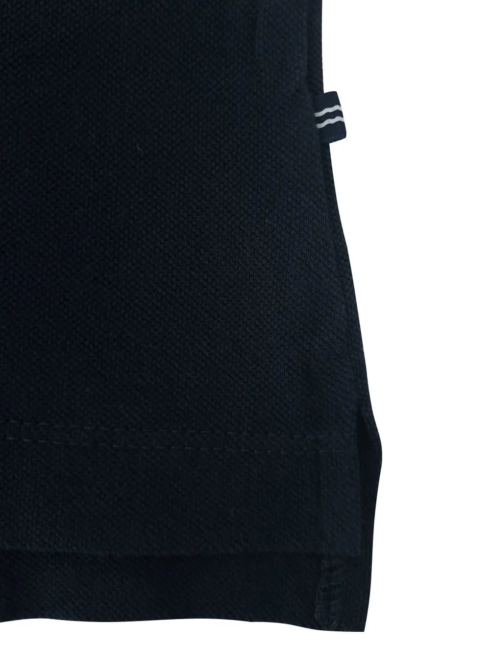 Polo Nautica Masculina Piquet Chest Sash Logo Sail Marinho/Preta