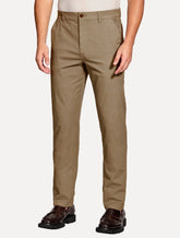 Calça Aramis Masculina Chino Sarja Classica Button Cáqui