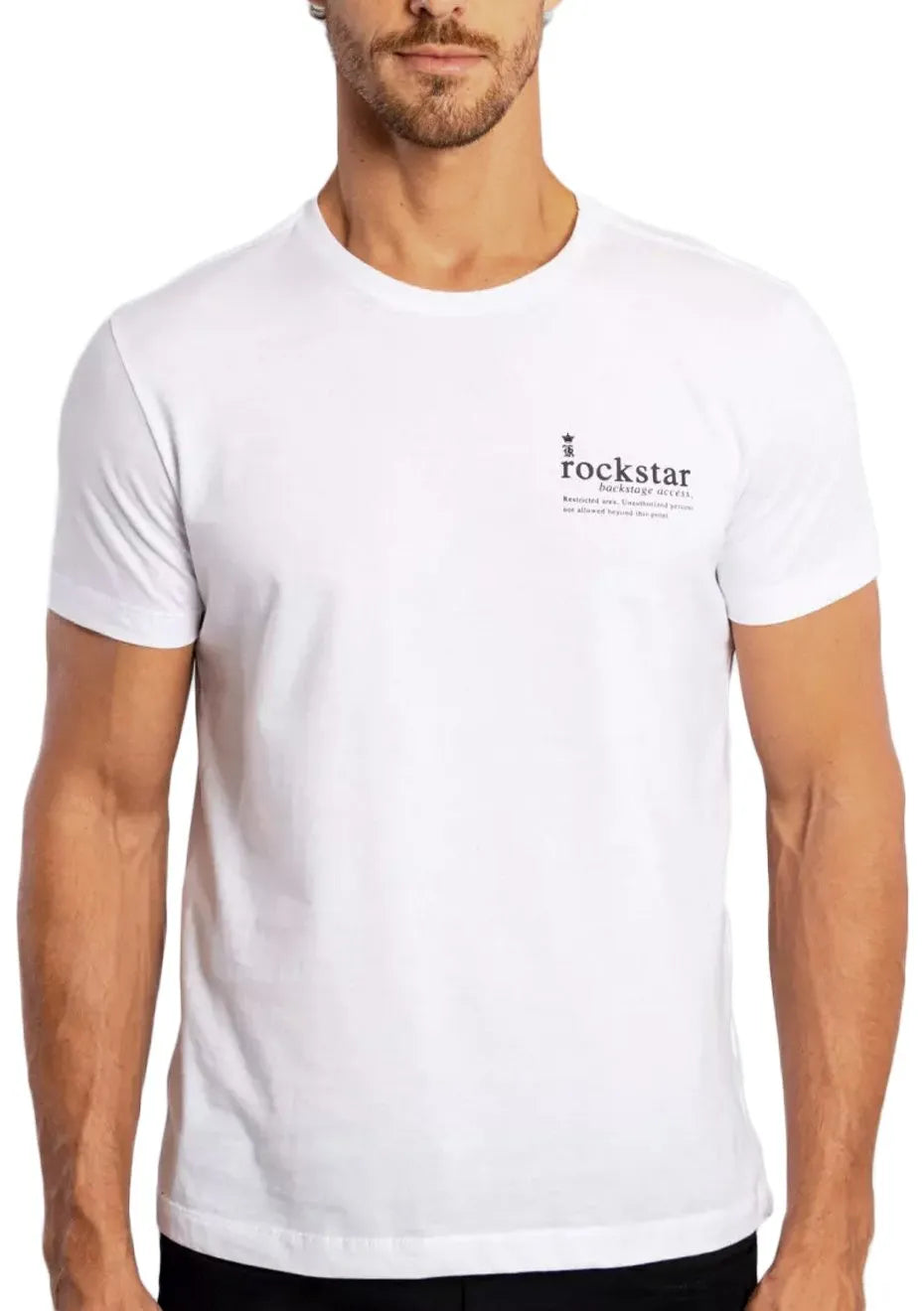 Camiseta Sergio K Masculina Rockstar Devil Branca