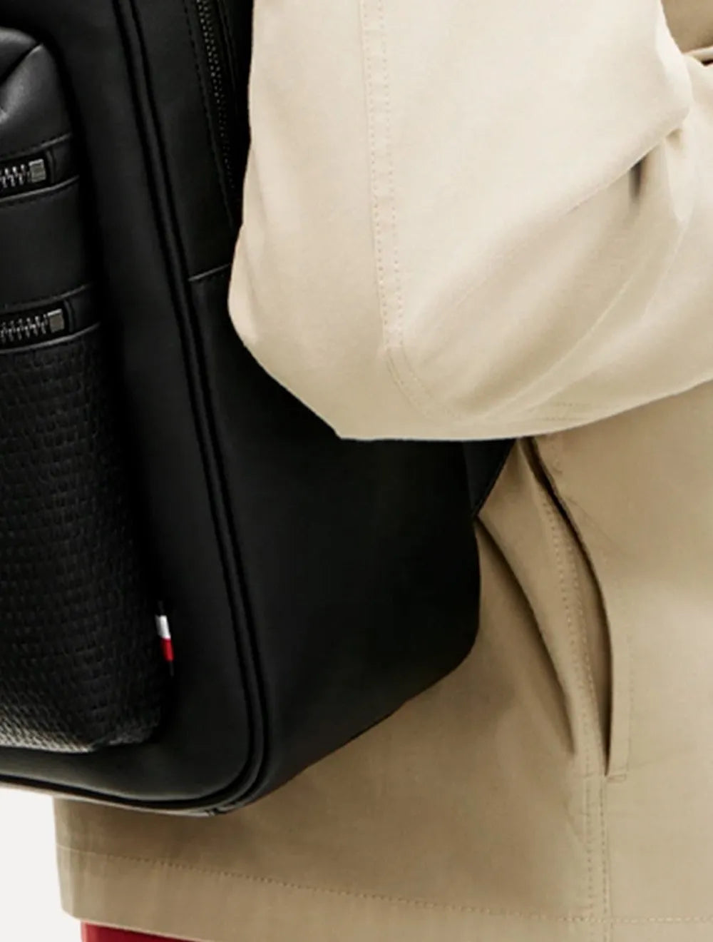Mochila MasculinaTommy Hilfiger Woven Backpack Preta