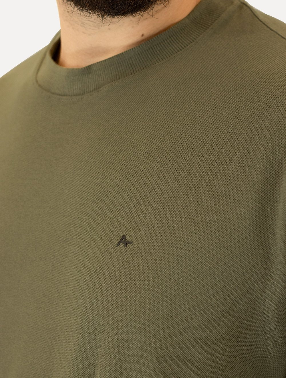 Camiseta Aramis Masculina Regular Piquet Classica Verde Médio