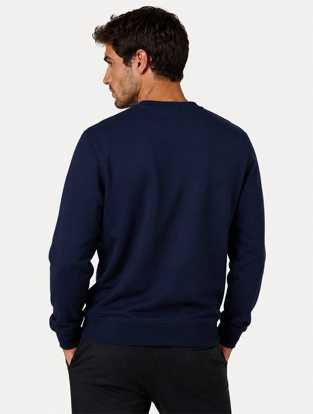 Moletom Tommy Hilfiger Masculino Brand Love Sweatshirt Azul Marinho