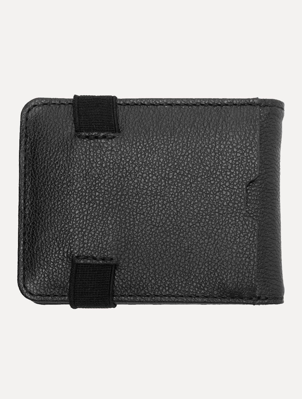 Carteira Reserva Masculina Couro Oslo Parma Elástico Preta