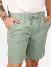 Bermuda Dudalina Masculina Sarja Cordão Algodão Verde Menta