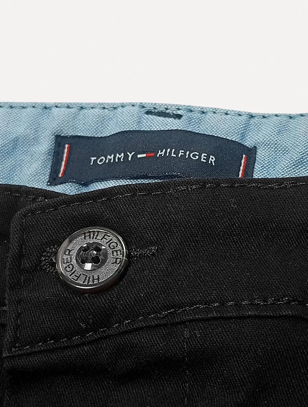 Calça Tommy Hilfiger Masculina de Sarja Brooklyn Preta