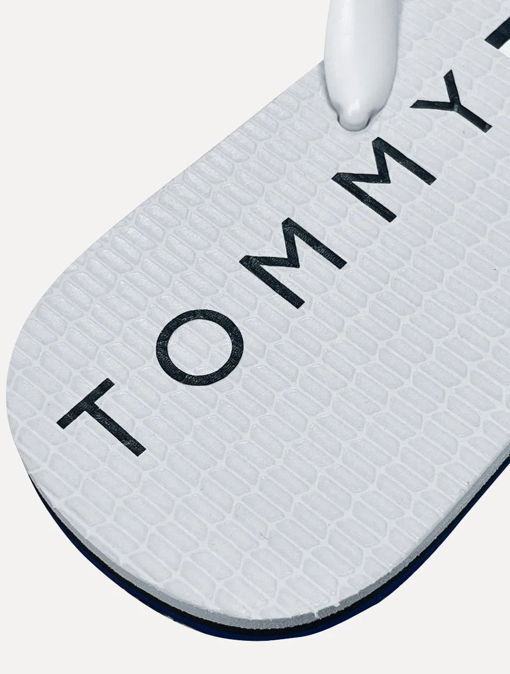 Chinelo Tommy Hilfiger Masculino Rubber Texture Strip Simon 34R Azul/Cinza