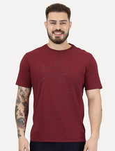 Camiseta Von der Volke Masculina Origineel Outline Crown Marsala
