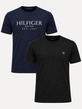 Kit Camisetas Tommy Hilfiger/Calvin Klein | Azul Marinho/Preta