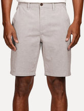 Bermuda Aramis Masculina Alfaiataria Textura Marrom Mescla
