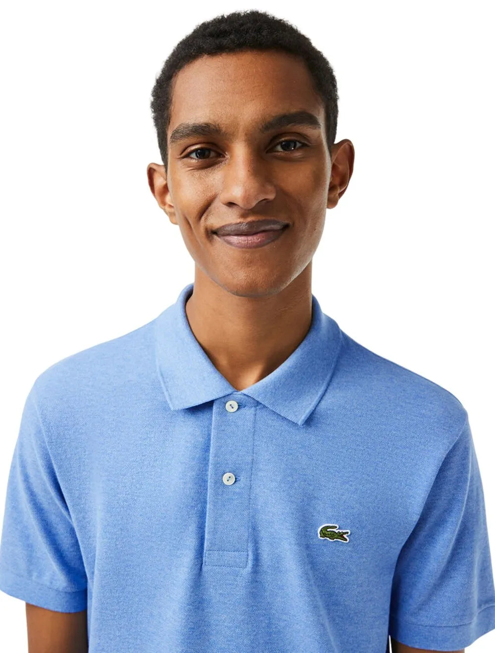 Polo Lacoste Masculina L.12.12 Azul Mescla