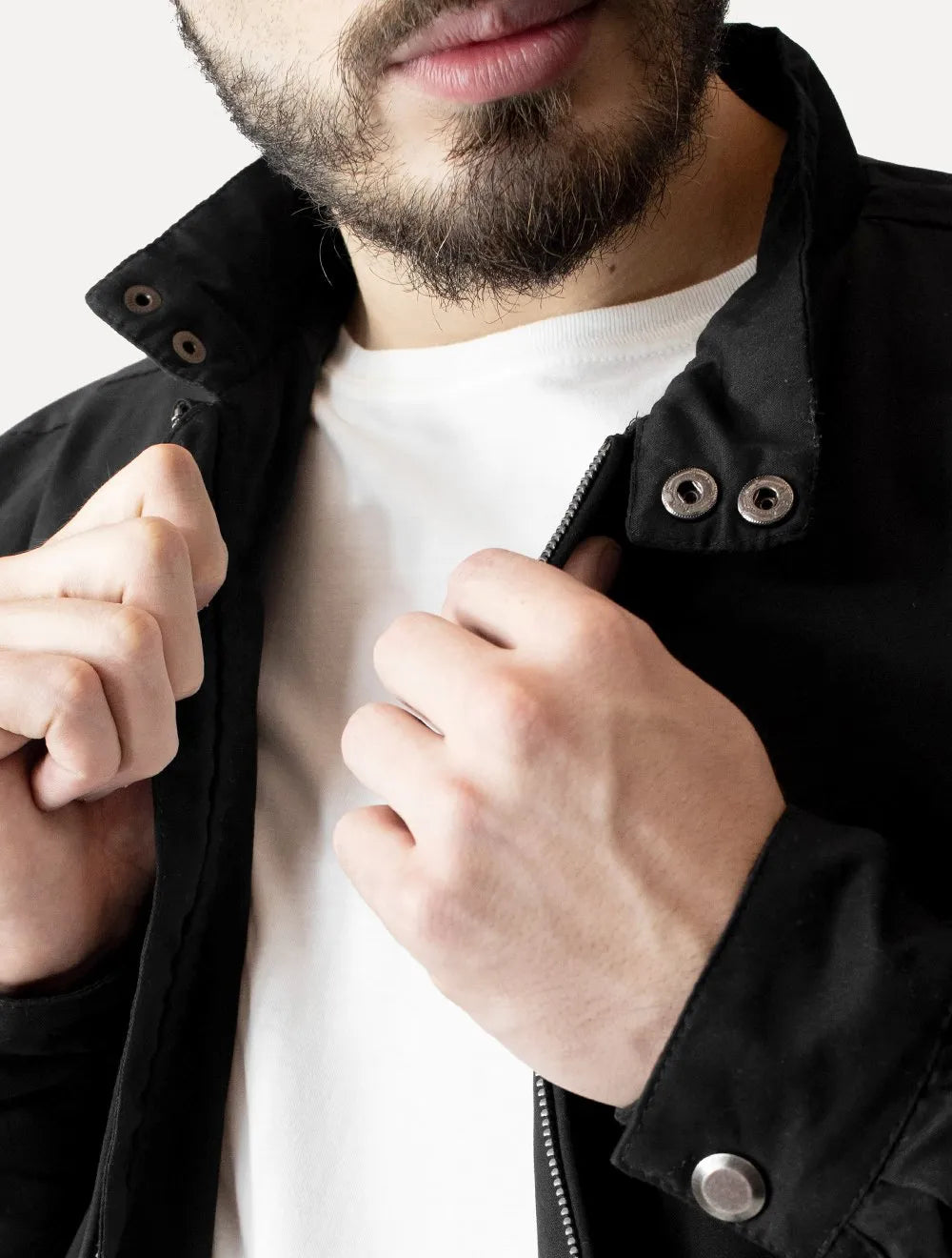 Jaqueta Dixen Masculina Sarja Preta