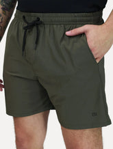 Bermuda King & Joe Masculina Nylon Flex Ripstop Verde Militar