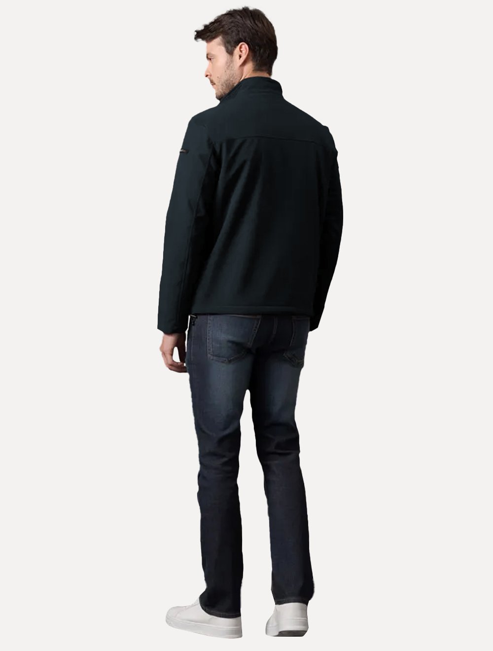 Jaqueta Calvin Klein Masculina Soft Shell Fur Azul Marinho