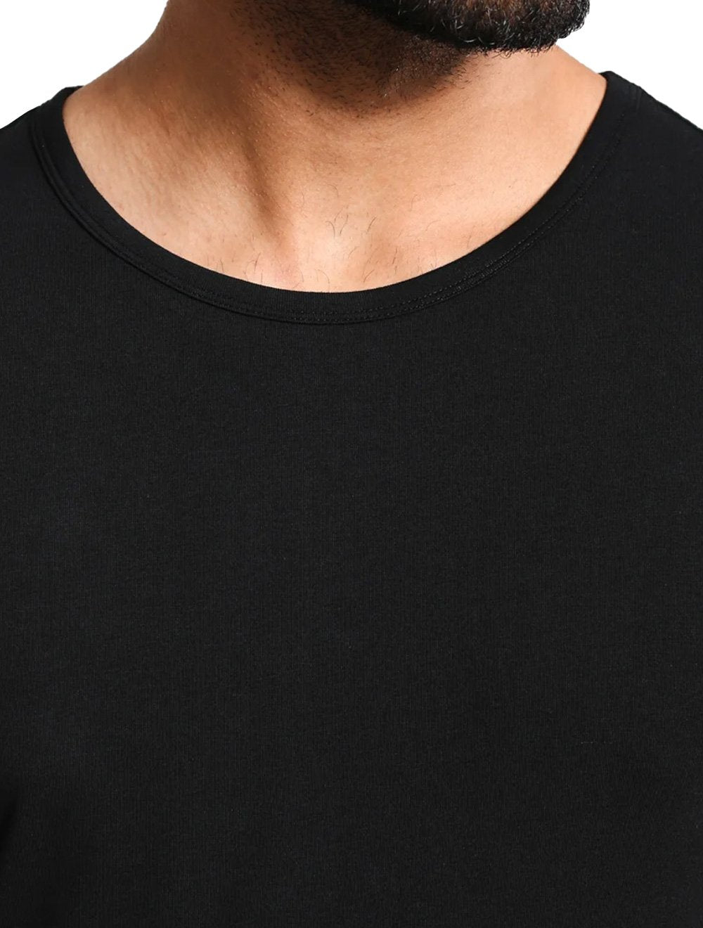 Camisetas Tommy Hilfiger Masculinas Classic Crewneck Pretas Pack 3UN