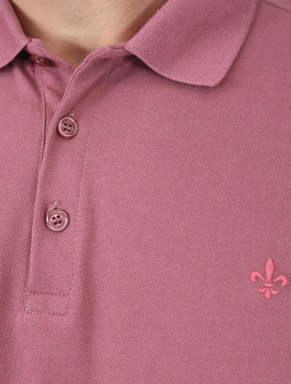 Polo Dudalina Piquet Essentials Basica Cotton Rosa Médio