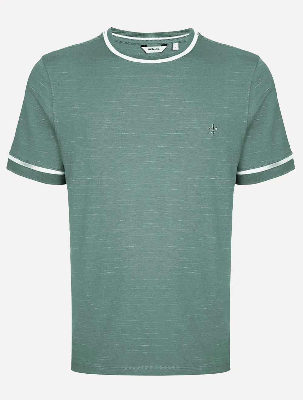 Camiseta Dudalina Masculina Flame Bicolor Verde Médio