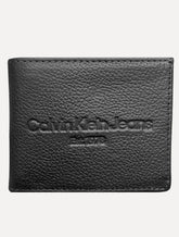 Carteira Calvin Klein Jeans Masculino Couro CKJ Est 1978 Preta