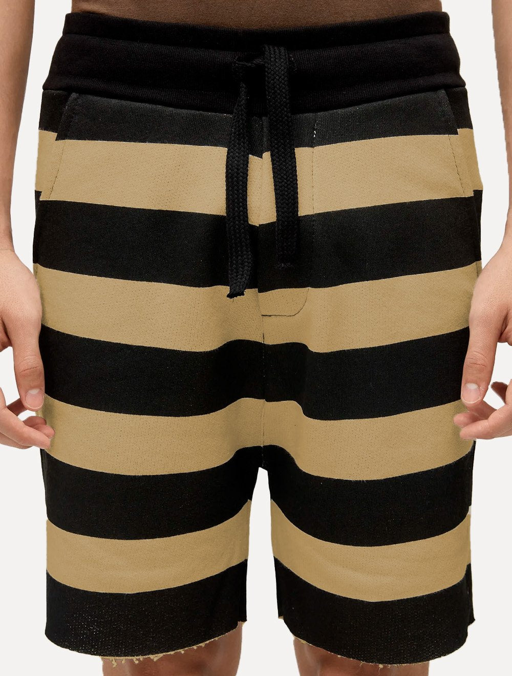 Bermuda Osklen Masculina Moletom Casual Listrada E-Fabric Cáqui