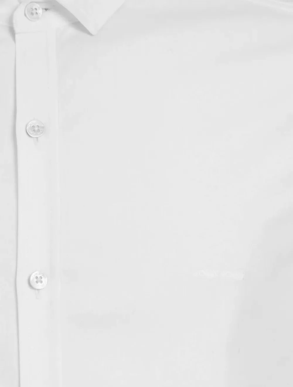 Camisa John John Masculina Manga Curta Slim Logo Branca