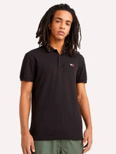 Polo Tommy Jeans Masculina Regular Classic Badge Preta