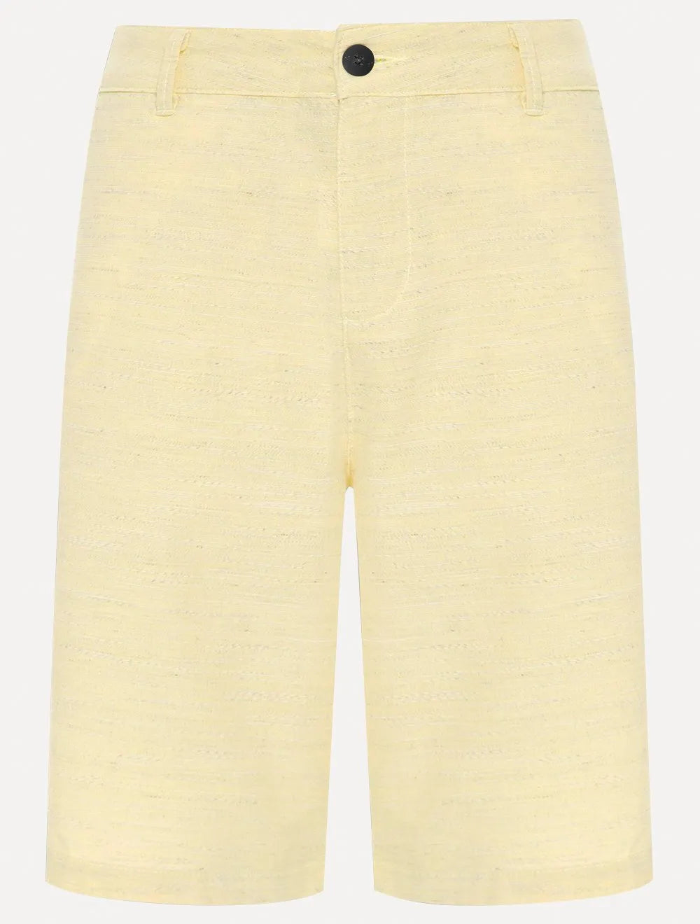 Bermuda Aramis Masculina Chino Clássica Flamê Amarelo Claro Mescla
