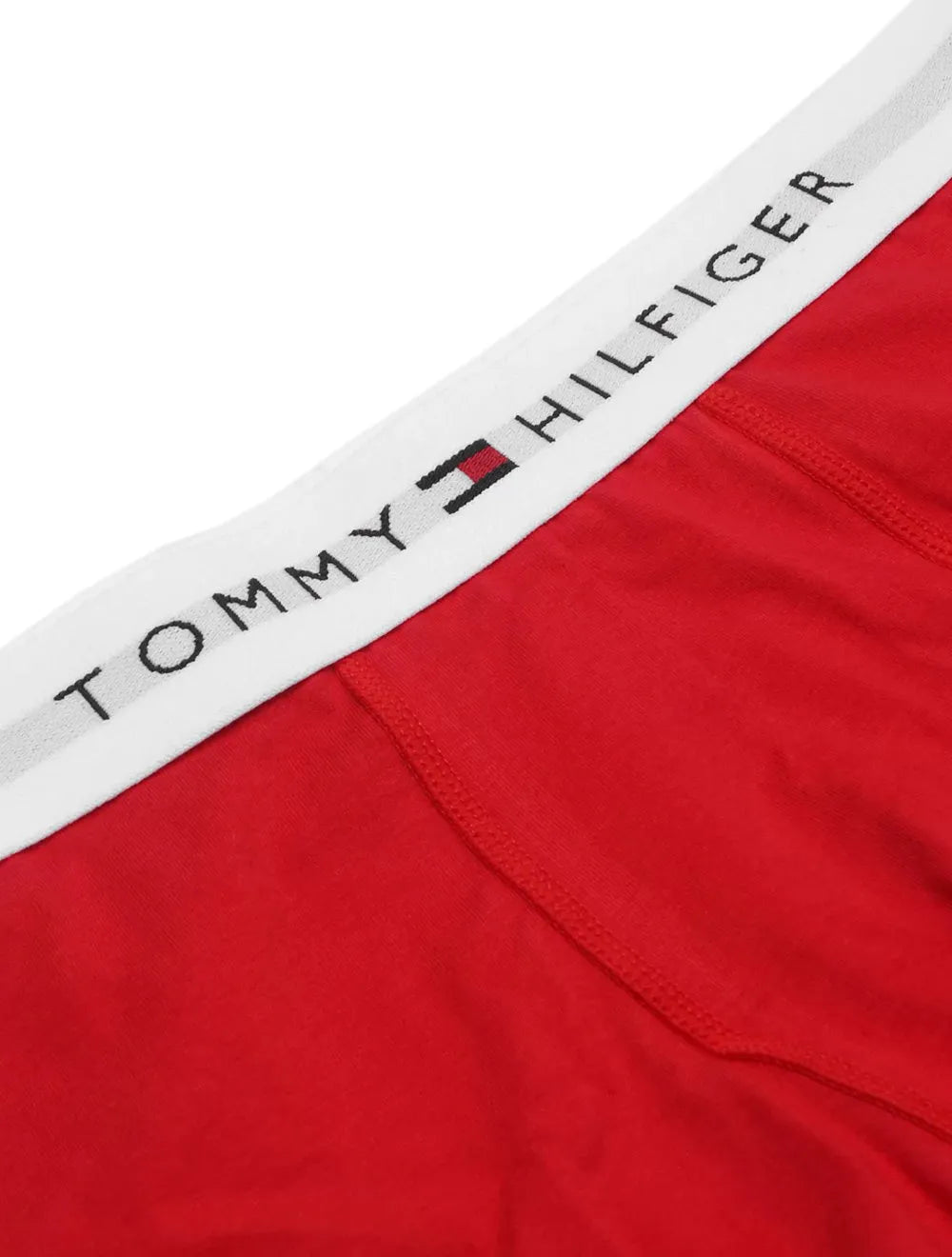 Cueca Tommy Hilfiger Cotton Stretch Boxer Trunk Vermelha/Marinho Pack 2UN