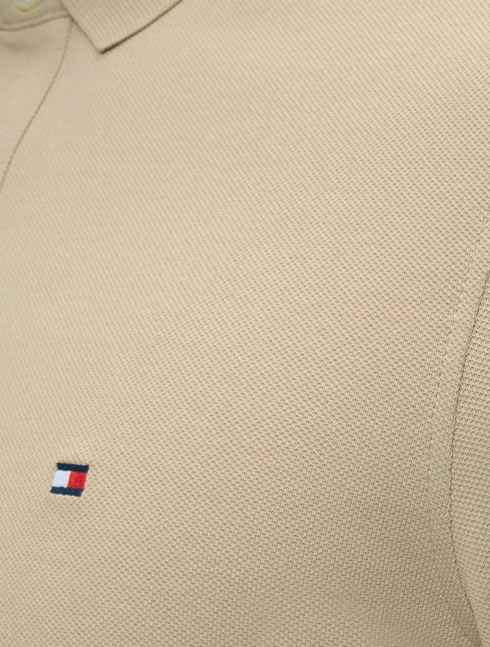 Polo Tommy Hilfiger Masculina Regular Piquet 1985 Cáqui Médio