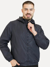 Jaqueta Masculina Corta-Vento Nylon Azul Marinho