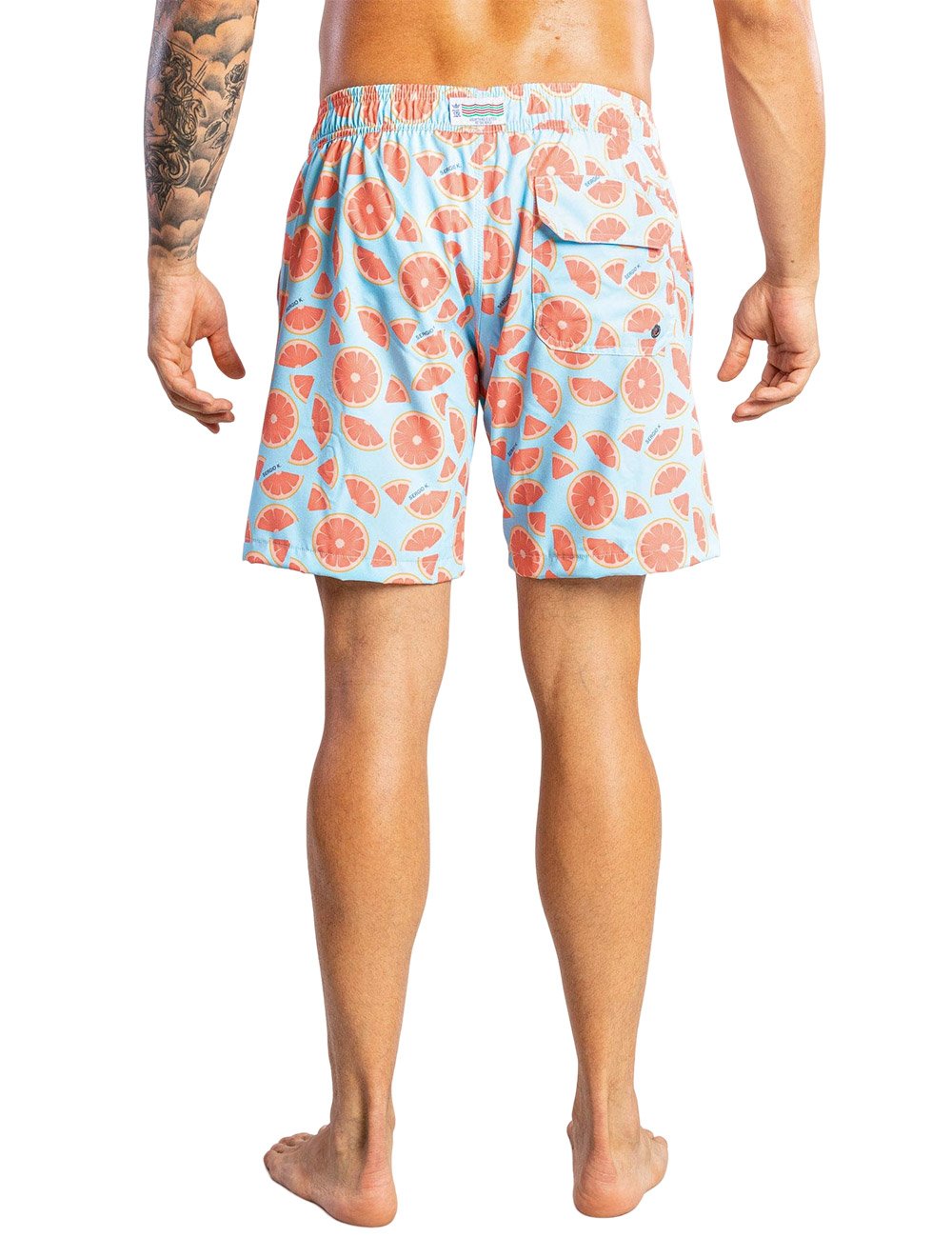 Short Sergio K Masculino D'Água Grapefruit Azul Claro
