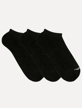 Meia Mash Esportiva Invisível Preta Kit 3 Pares