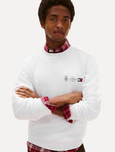 Moletom Tommy Hilfiger Masculino Treble Logos Branca
